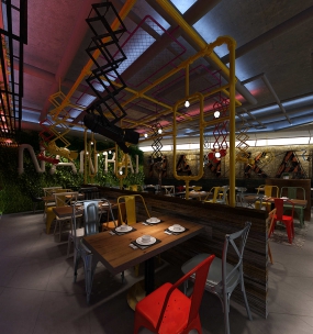 茶餐廳裝修設(shè)計案例圖,茶餐廳裝修設(shè)計實(shí)景圖