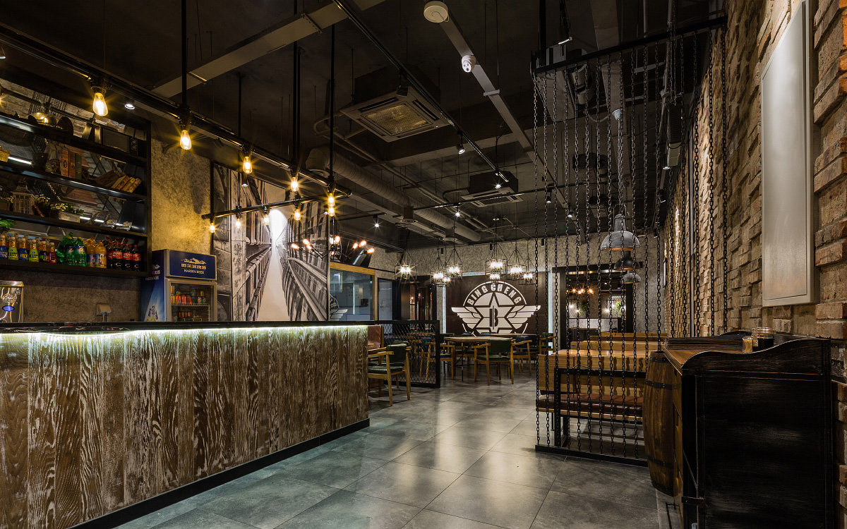 燒烤店空間設(shè)計(jì)案例圖,燒烤店空間設(shè)計(jì)實(shí)景圖
