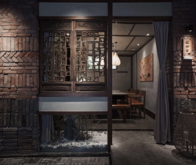 火鍋店設計實景圖,火鍋店設計案例圖