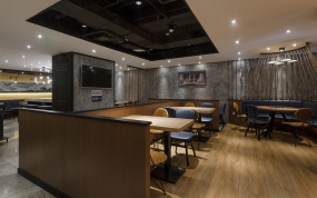 快餐店裝修設計實景圖,快餐店裝修設計案例圖