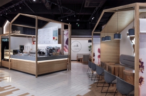 奶茶店空間設(shè)計(jì)案例圖,奶茶店空間設(shè)計(jì)布局圖