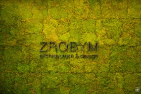 辦公室綠植logo背景墻效果圖,