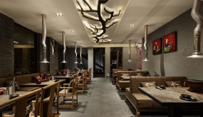 火鍋店店面裝飾設(shè)計(jì)圖片