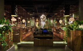  火鍋店店面裝飾實景圖