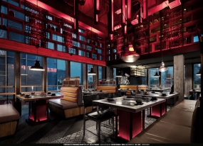 火鍋店設(shè)計(jì)實(shí)景圖, 火鍋店設(shè)計(jì)圖片