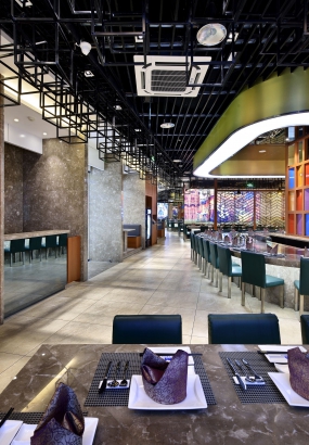 鐵板燒店裝修設(shè)計(jì)布局圖