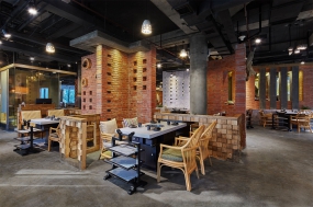 烤肉店裝修設計布局圖,烤肉店裝修設計實景圖