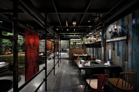火鍋店店面裝飾圖片,火鍋店店面空間設(shè)計(jì)效果圖