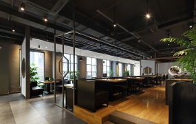火鍋店店面裝飾設(shè)計(jì)布局圖