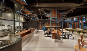 簡約快餐店裝修設計布局圖