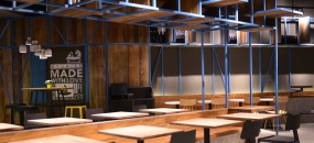 簡約快餐店空間設計布局圖
