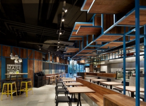 簡約快餐店設計布局圖