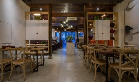 簡約快餐店空間設(shè)計效果圖