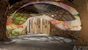 絲綢文化展示館效果圖