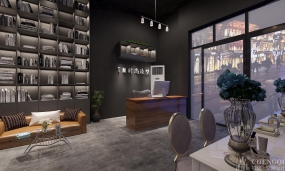 美發(fā)店裝飾設計布局圖,美發(fā)店裝飾設計實景圖