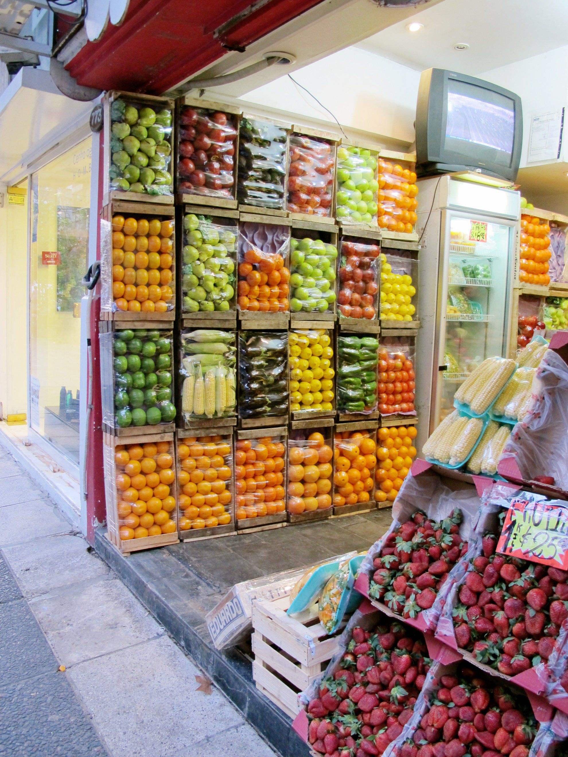 水果店面裝修效果圖片大全