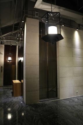 火鍋店門面室內(nèi)簡約吊燈裝修效果圖片