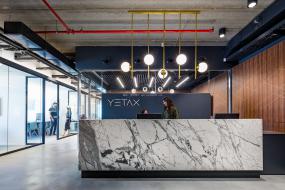 工業(yè)風格辦公室前臺裝修效果圖