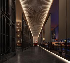中式快餐店設(shè)計(jì)裝飾效果圖