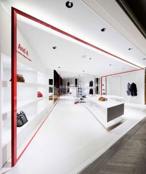 鞋帽店展柜裝修實(shí)景圖片