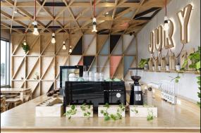 外國(guó)奶茶店裝潢效果圖