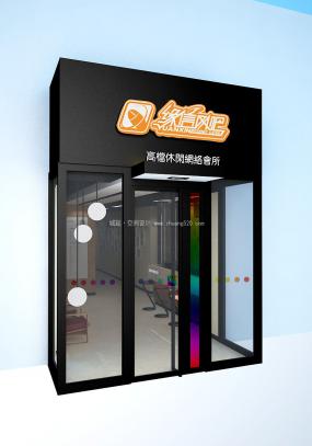 最新連鎖網(wǎng)咖設(shè)計裝飾效果圖