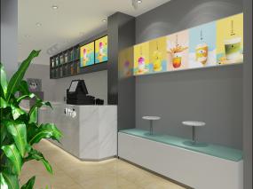 最新創(chuàng)意奶茶店設(shè)計(jì)裝飾效果圖