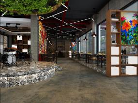 烤魚(yú)店裝修高清效果圖