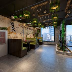 烤魚(yú)店裝潢效果圖片