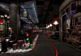 休閑自助餐廳裝修高清效果圖