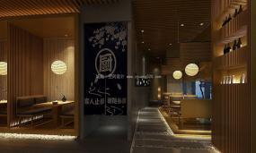 高檔日本壽司料理店裝修效果圖