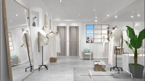 高檔韓國(guó)服裝店裝修效果圖