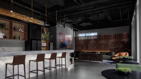 水泥裝修風(fēng)格辦公室圖